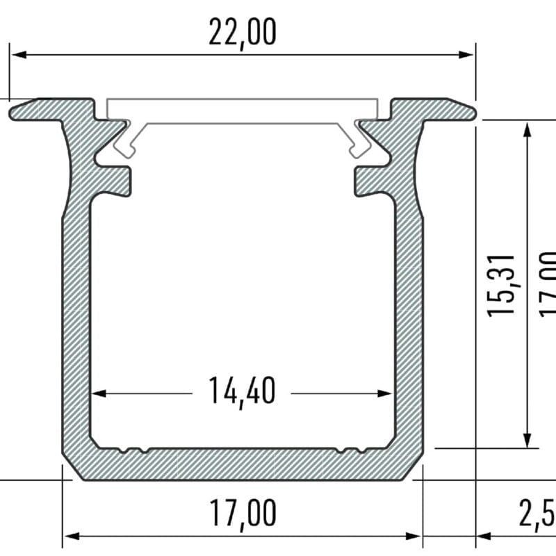 PROFIL ALUMINOWY CZARNY TYP G 1m + KLOSZ MLECZNY nowoczesne oswietlenie domu - blue-light