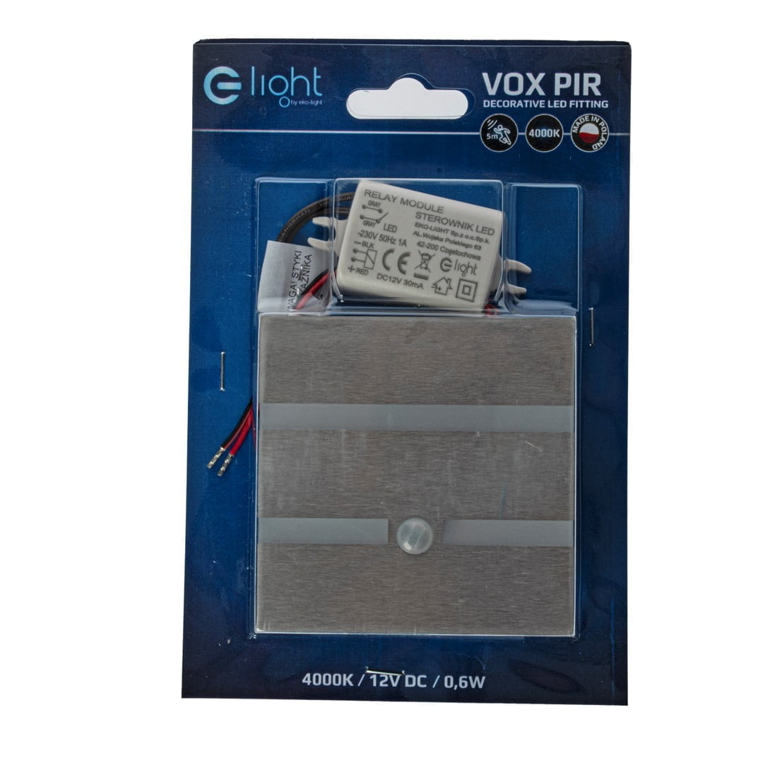 VOX. Barwa Neutralna 4000K. PIR. 12V nowoczesne oswietlenie domu - blue-light