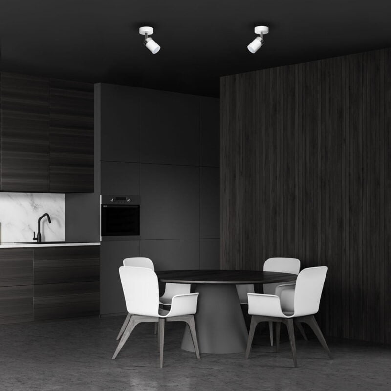 Kinkiet JOKER WHITE 1xGU10 nowoczesne oswietlenie domu - blue-light