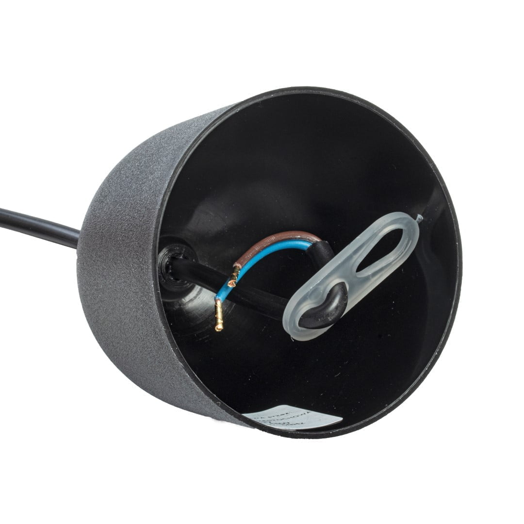 Lampa wisząca BASKET BLACK 1xE27 nowoczesne oswietlenie domu - blue-light