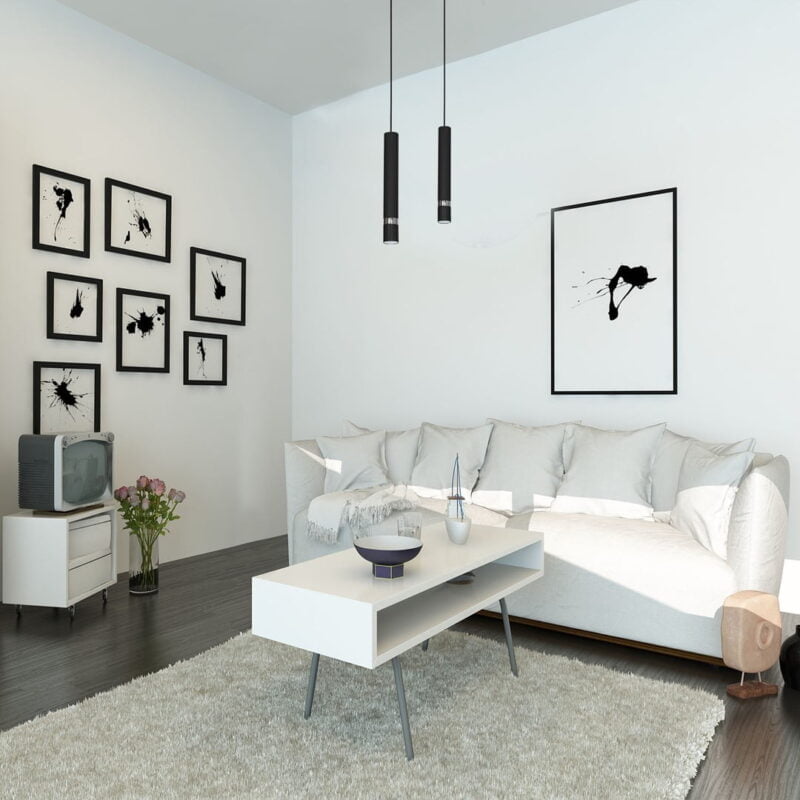 Lampa wisząca JOKER BLACK 1xGU10 nowoczesne oswietlenie domu - blue-light