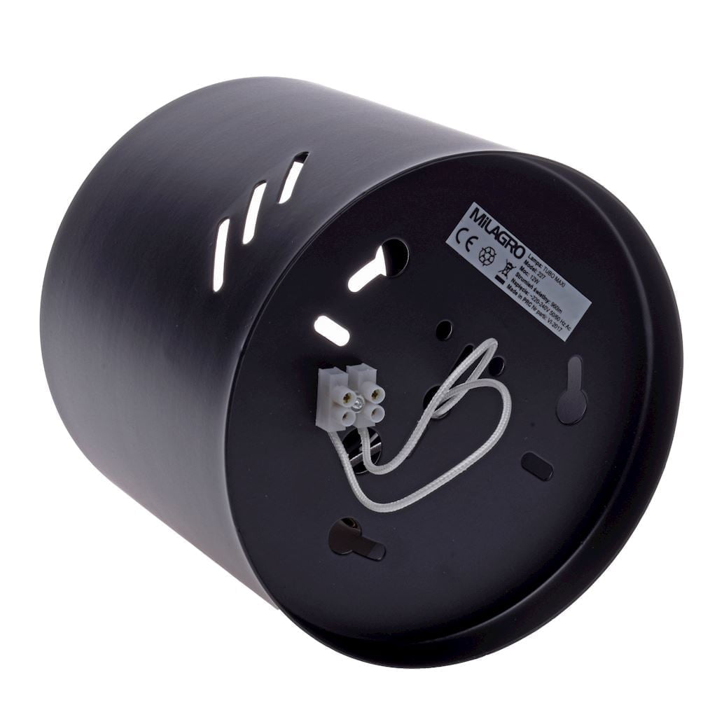 LAMPA SUFITOWA TUBO BLACK 1xAR111 (BEZ ŻARÓWKI) nowoczesne oswietlenie domu - blue-light