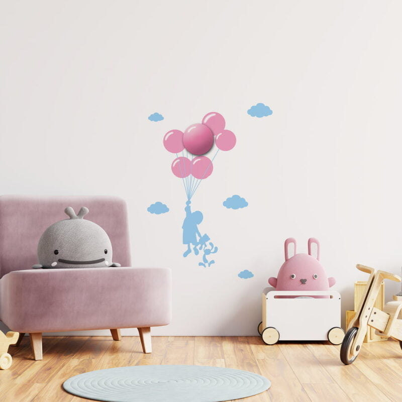 Lampka dziecięca BALLOONS 0,6W LED nowoczesne oswietlenie domu - blue-light