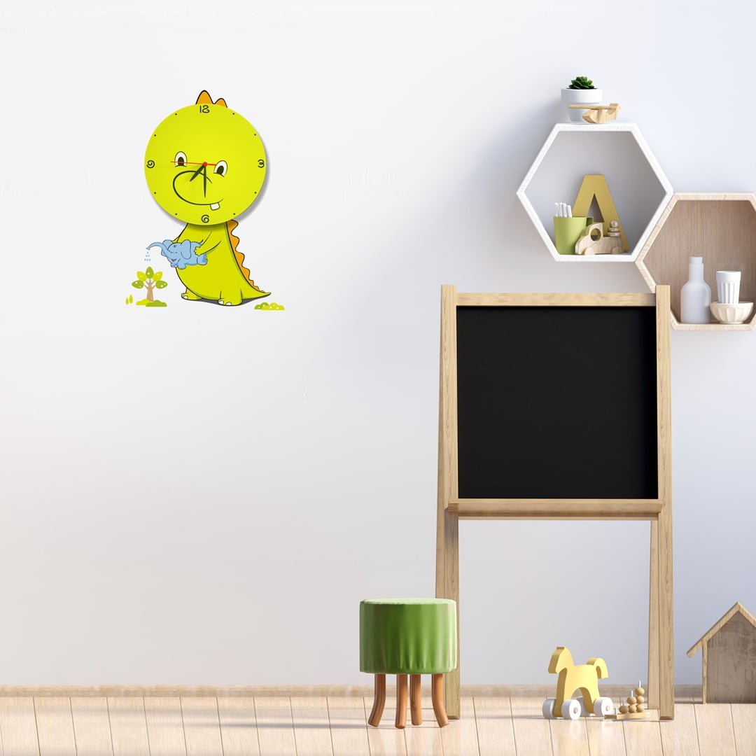 Lampka dziecięca DRAGON LED CLOCK 0,6W LED nowoczesne oswietlenie domu - blue-light