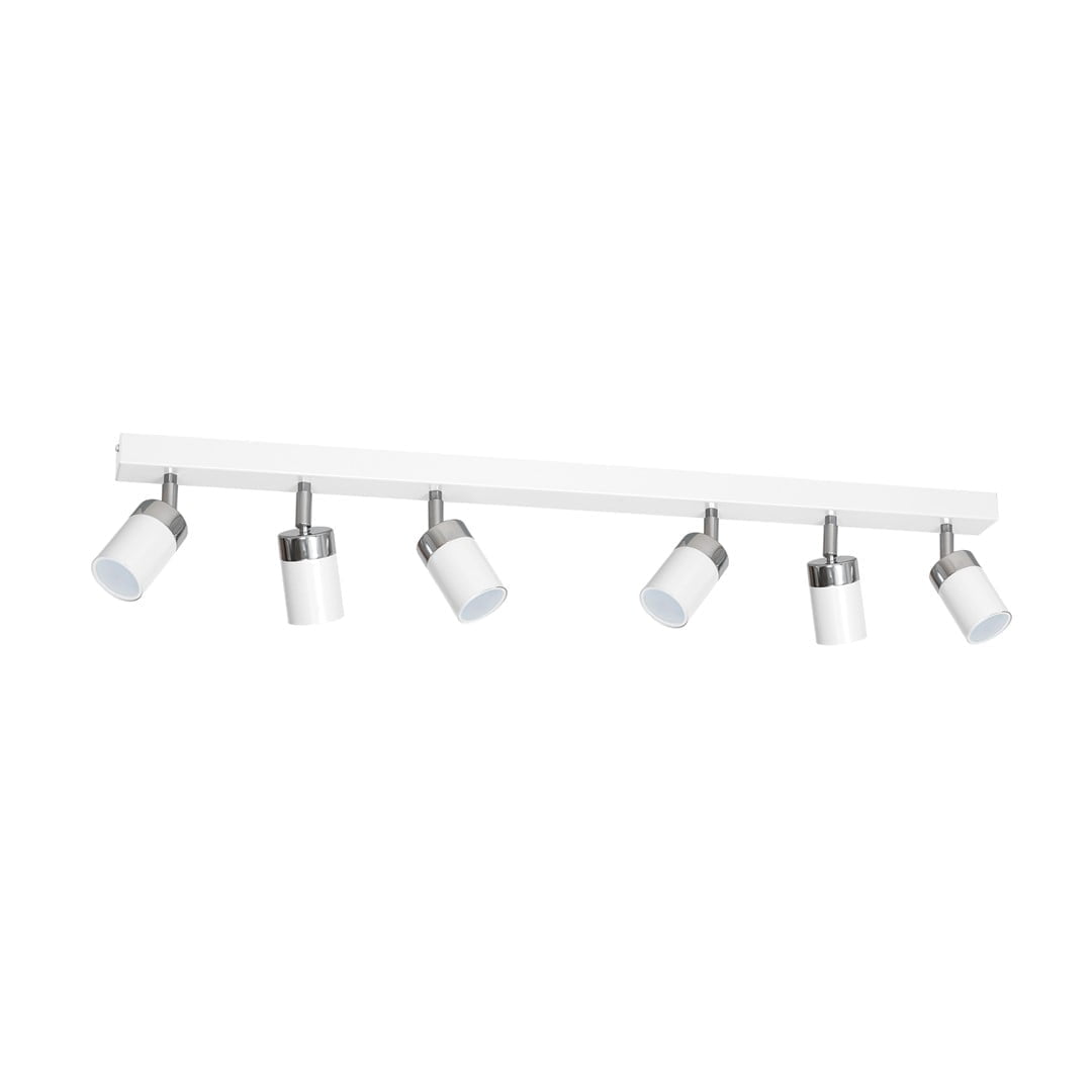 Lampa sufitowa JOKER WHITE 6xGU10 nowoczesne oswietlenie domu - blue-light
