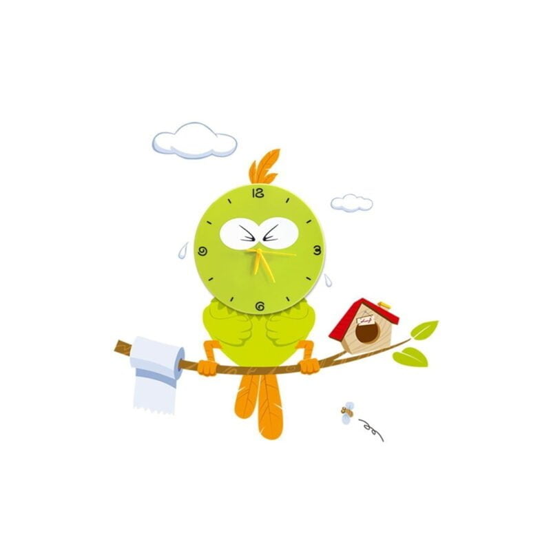 Lampka dziecięca BIRD LED CLOCK 0,6W LED nowoczesne oswietlenie domu - blue-light