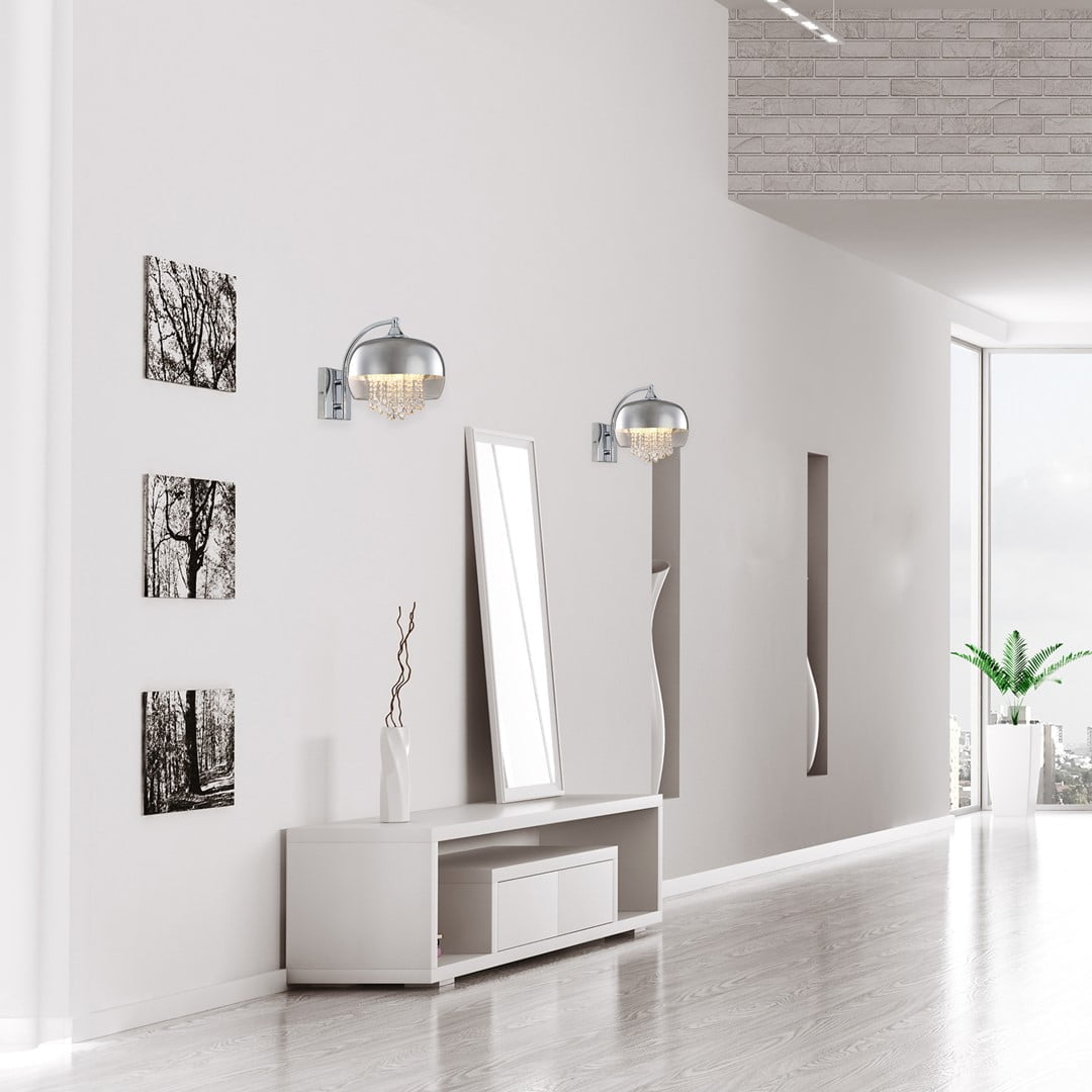 Kinkiet LUNA 1xE14 LED nowoczesne oswietlenie domu - blue-light