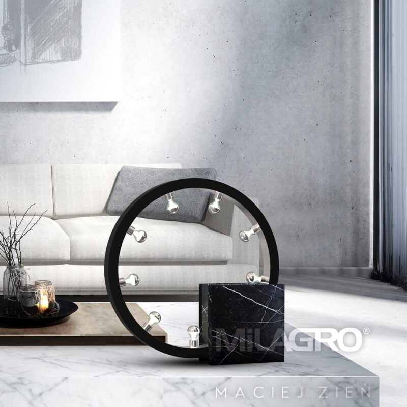 Lampa Stojąca CASSIOPEIA 9xE14 nowoczesne oswietlenie domu - blue-light