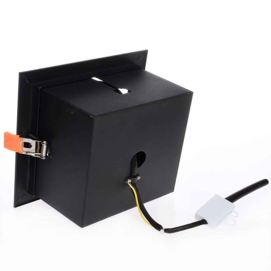 Oprawa Podtynkowa Plaza 1xGU10 AR111 Czarna nowoczesne oswietlenie domu - blue-light