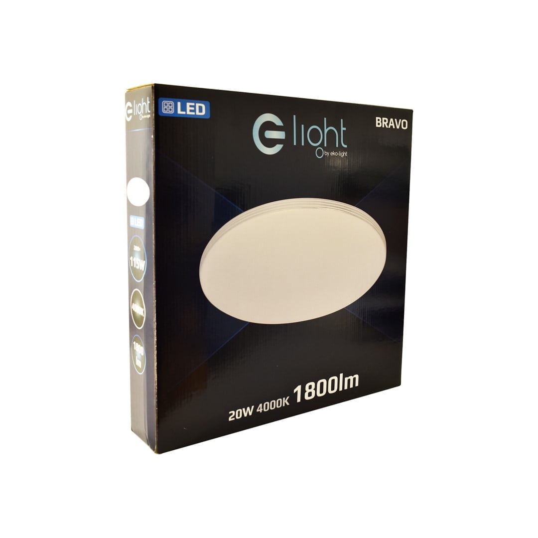 Plafon Bravo 20W LED Ø390 mm nowoczesne oswietlenie domu - blue-light