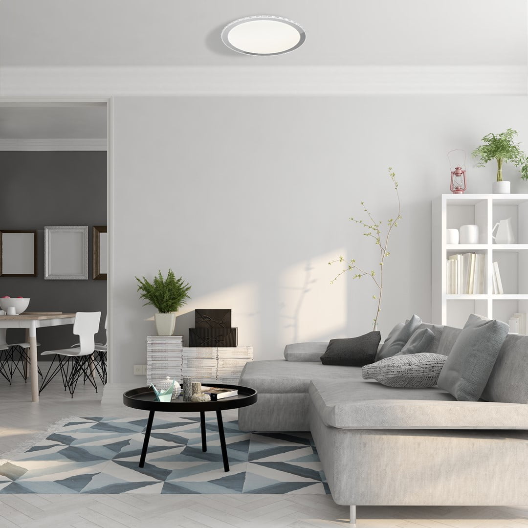 Plafon LAYLA 26W LED Ściemnialny+ Pilot nowoczesne oswietlenie domu - blue-light