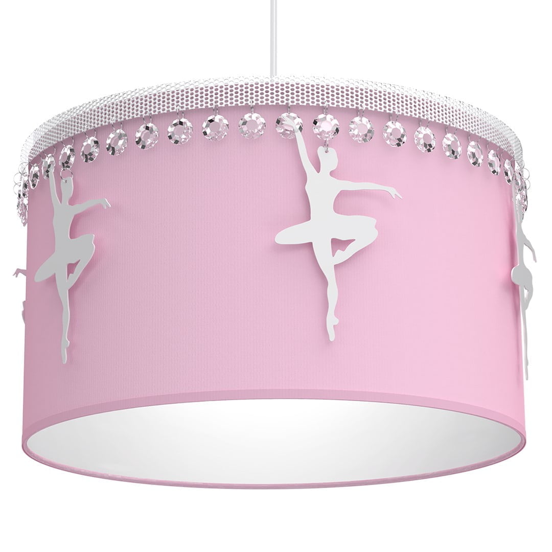 Lampa wisząca BALETNICA PINK 1XE27 nowoczesne oswietlenie domu - blue-light