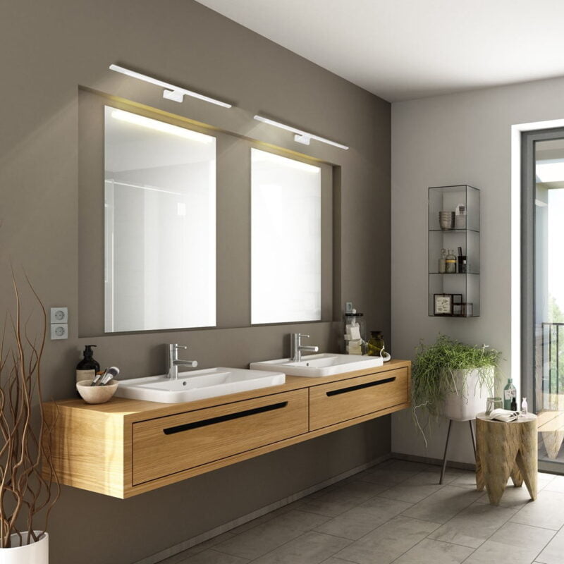 Kinkiet SHINE WHITE 12W LED nowoczesne oswietlenie domu - blue-light