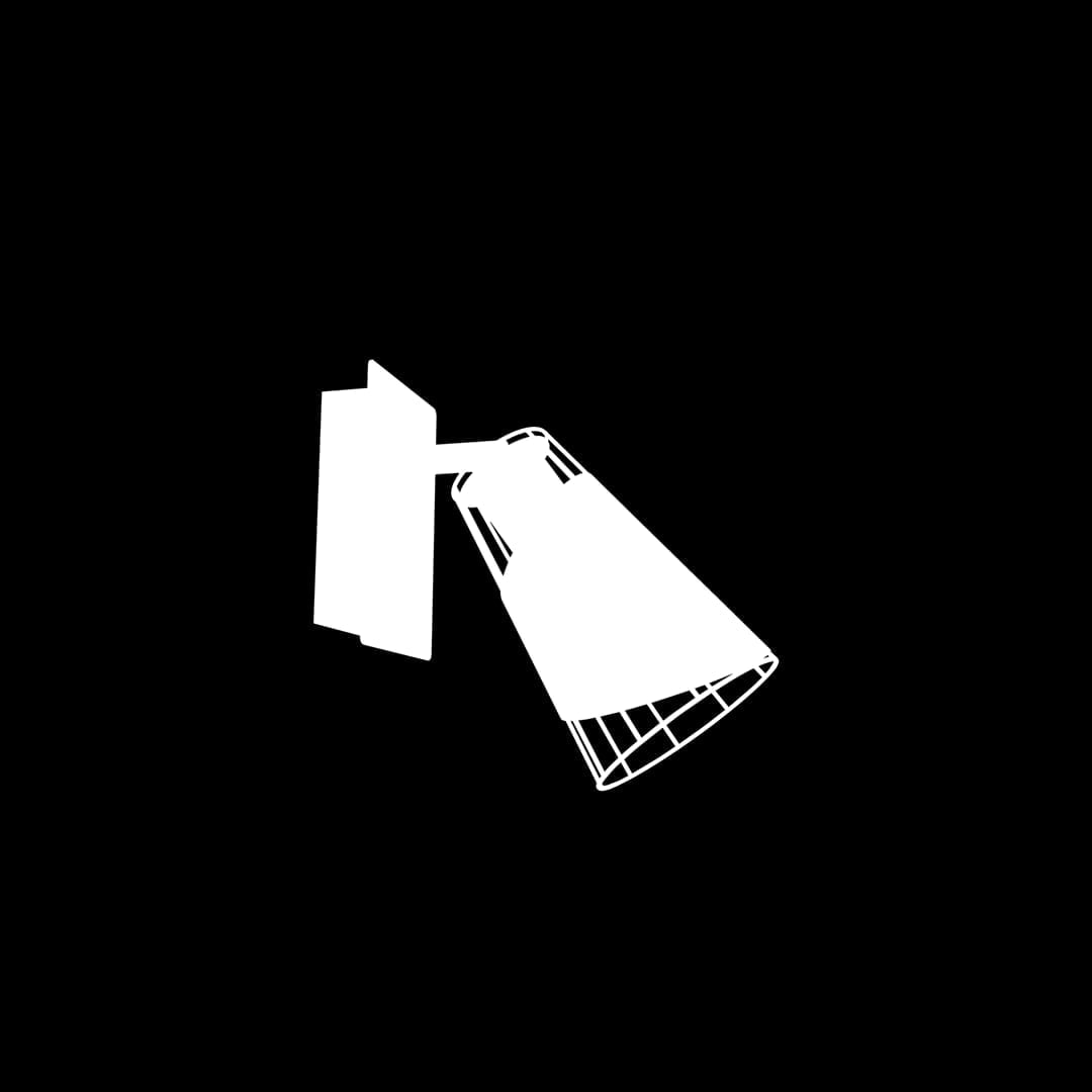 Kinkiet RICK 1xE14 nowoczesne oswietlenie domu - blue-light