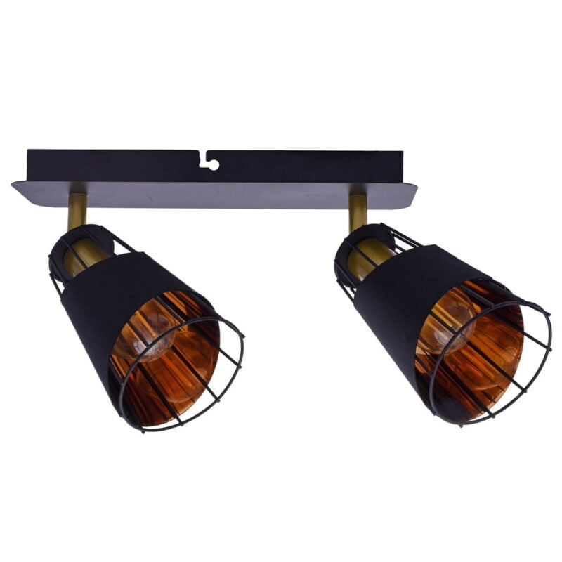 Lampa sufitowa RICK 2xE14 nowoczesne oswietlenie domu - blue-light