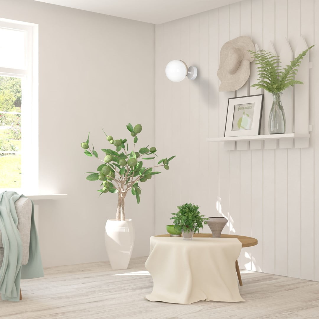 Kinkiet SFERA WOOD 1xE14 nowoczesne oswietlenie domu - blue-light