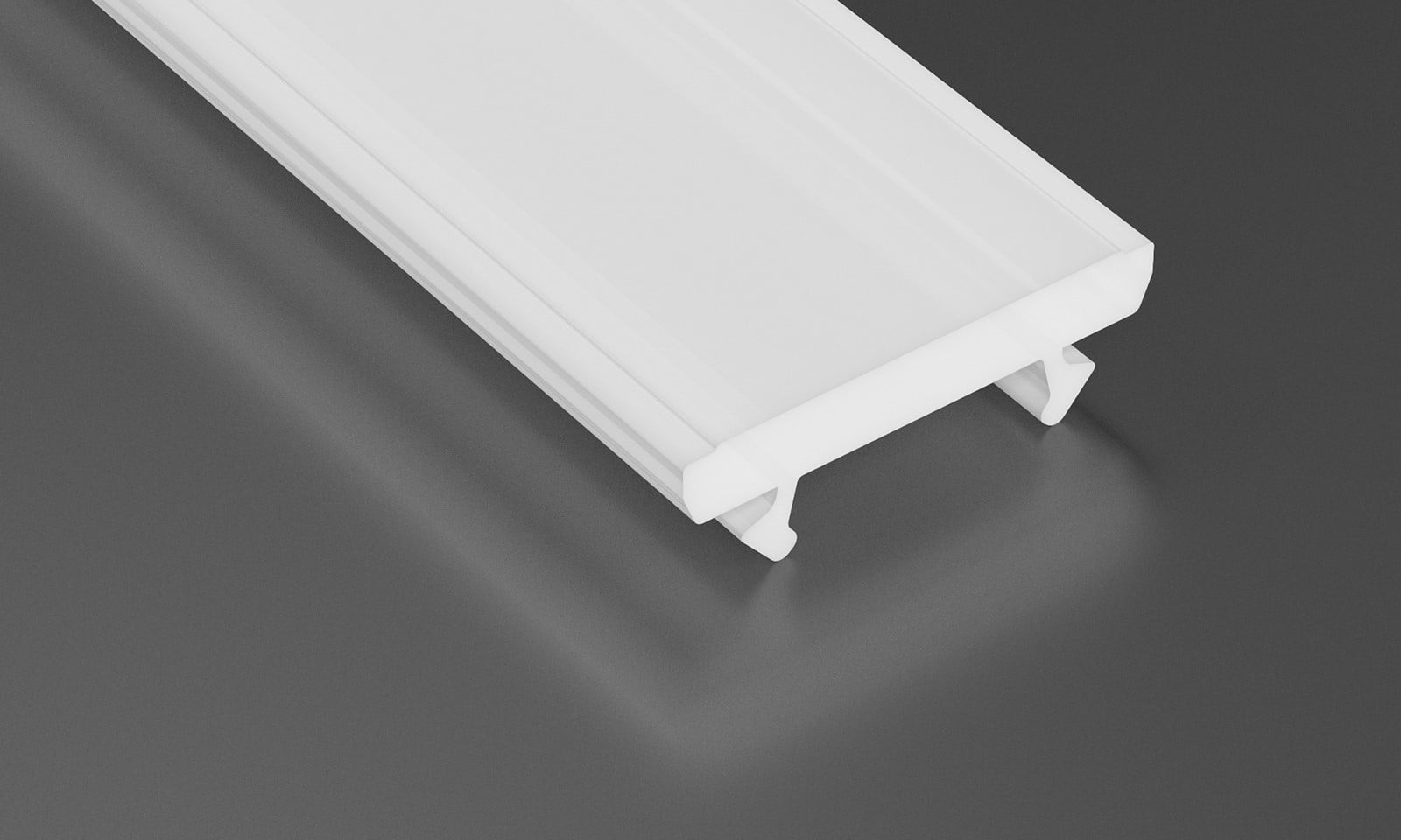 PROFIL ALUMINIOWY SREBRNY TYP T 1m + KLOSZ MLECZNY nowoczesne oswietlenie domu - blue-light