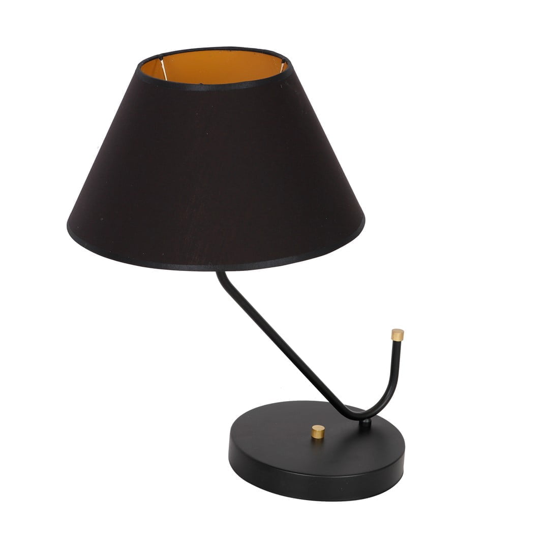 Lampa stołowa VICTORIA BLACK 1xE27 nowoczesne oswietlenie domu - blue-light
