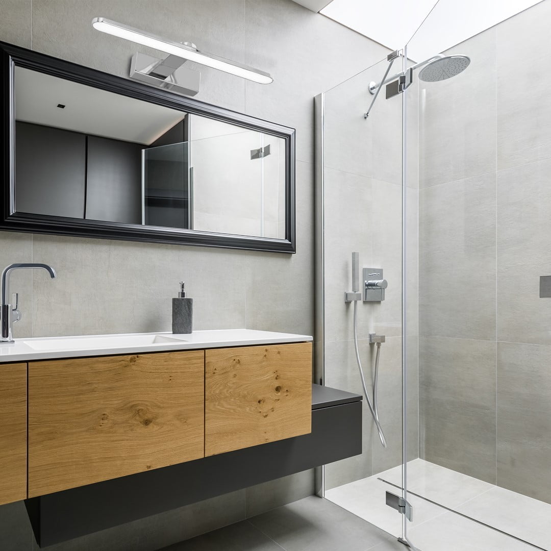 Kinkiet SPLASH CHROME 8W LED nowoczesne oswietlenie domu - blue-light