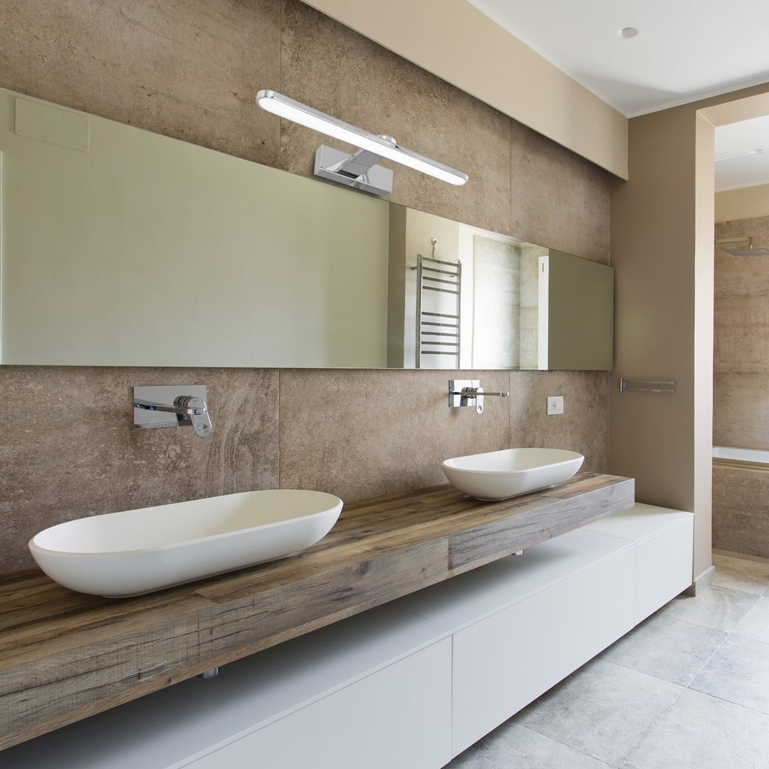 Kinkiet SPLASH CHROME 8W LED nowoczesne oswietlenie domu - blue-light