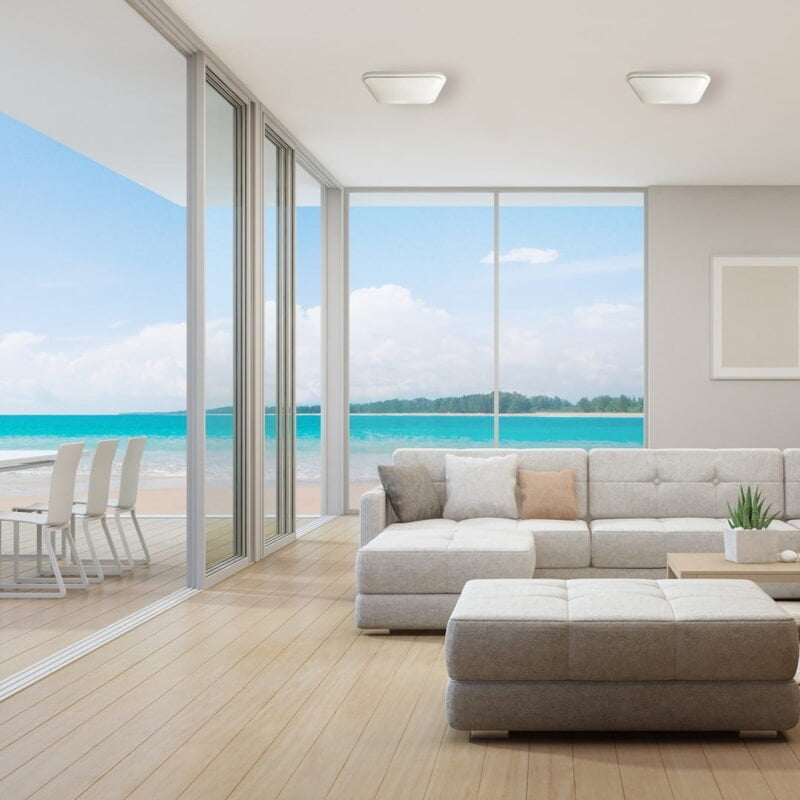 Plafon GREG 12W LED nowoczesne oswietlenie domu - blue-light