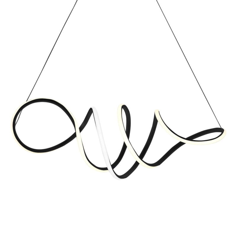 Lampa wisząca LOCA BLACK 56W LED nowoczesne oswietlenie domu - blue-light