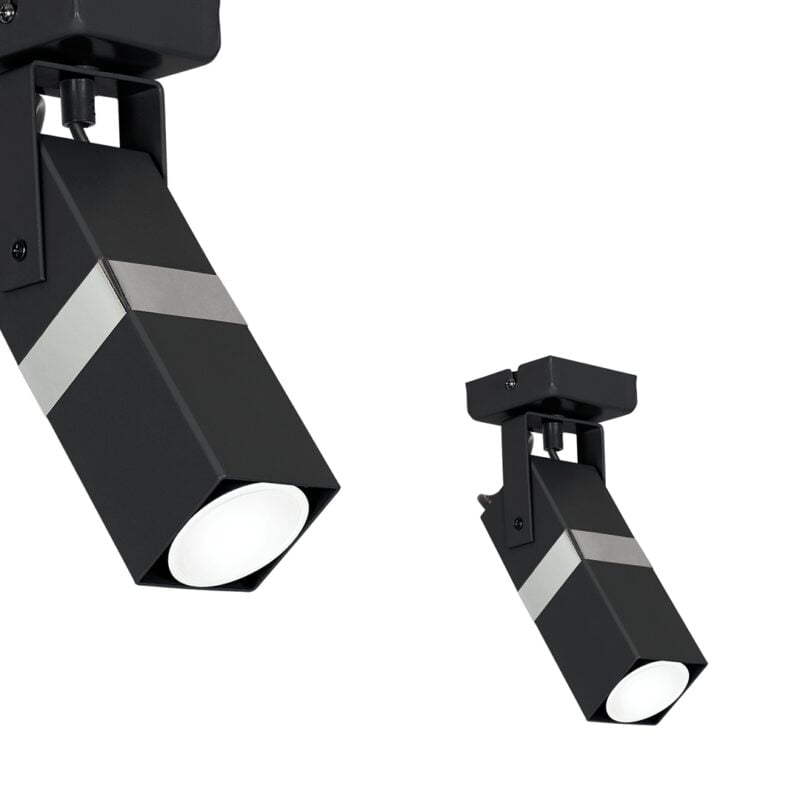 Kinkiet VIDAR BLACK/CHROME 1xGU10 nowoczesne oswietlenie domu - blue-light