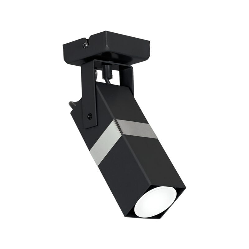 Kinkiet VIDAR BLACK/CHROME 1xGU10 nowoczesne oswietlenie domu - blue-light