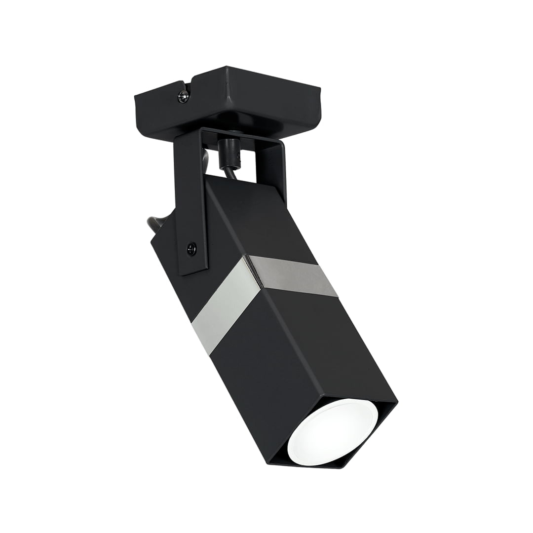 Kinkiet VIDAR BLACK/CHROME 1xGU10 nowoczesne oswietlenie domu - blue-light