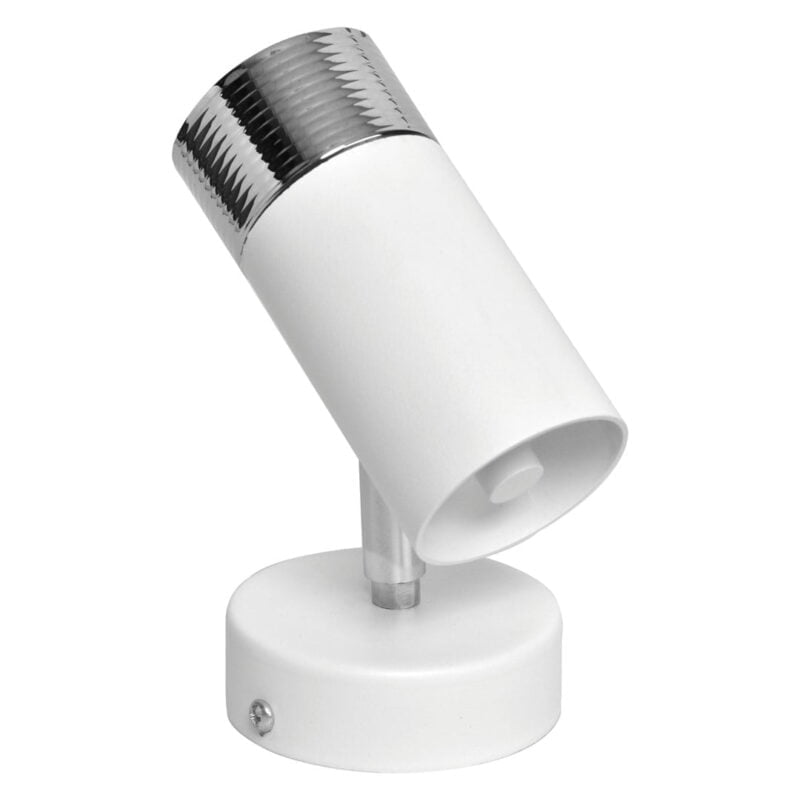 Kinkiet DANI WHITE/CHROME 1xGU10 nowoczesne oswietlenie domu - blue-light