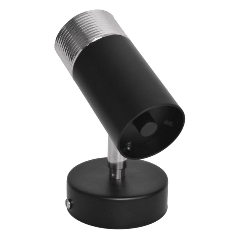 Kinkiet DANI BLACK/CHROME 1xGU10 nowoczesne oswietlenie domu - blue-light