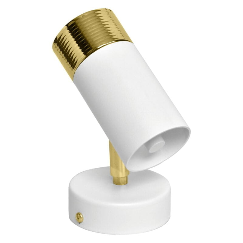 Kinkiet DANI WHITE/GOLD 1xGU10 nowoczesne oswietlenie domu - blue-light