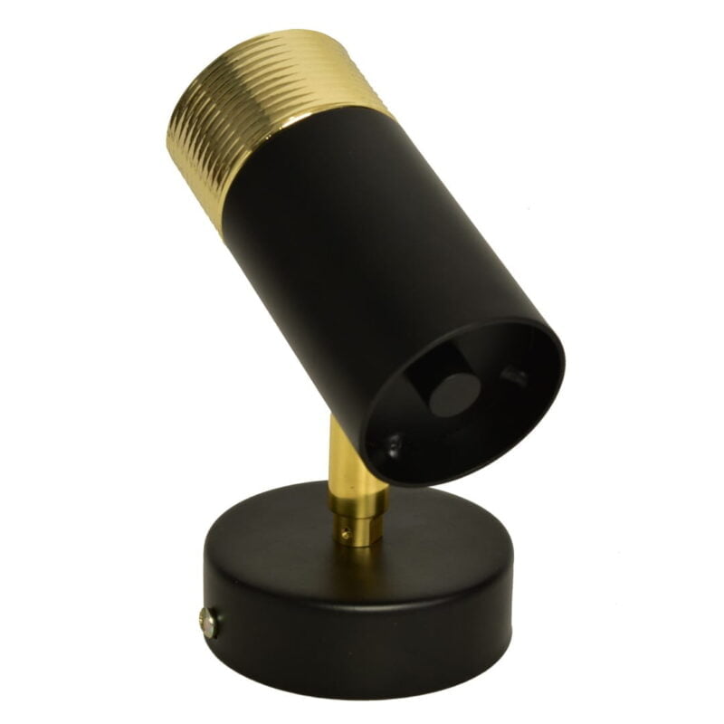 Kinkiet DANI BLACK/GOLD 1xGU10 nowoczesne oswietlenie domu - blue-light