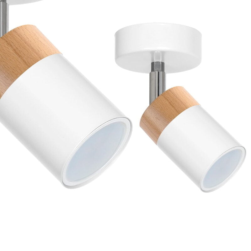 Kinkiet JOKER WHITE/WOOD 1xGU10 nowoczesne oswietlenie domu - blue-light