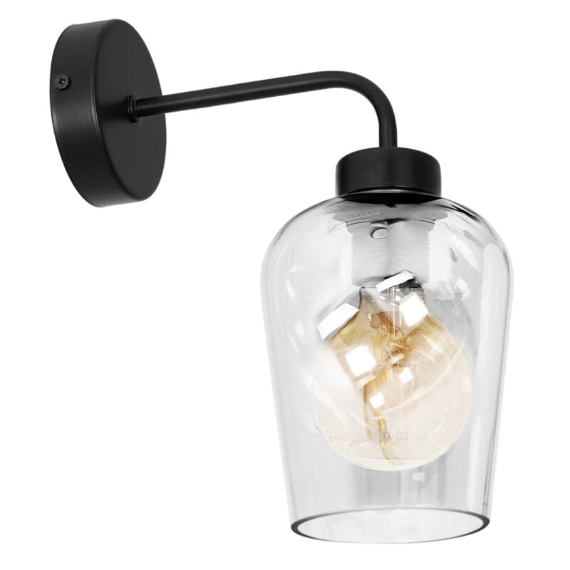 Kinkiet SANTIAGO CLEAR 1xE27 nowoczesne oswietlenie domu - blue-light