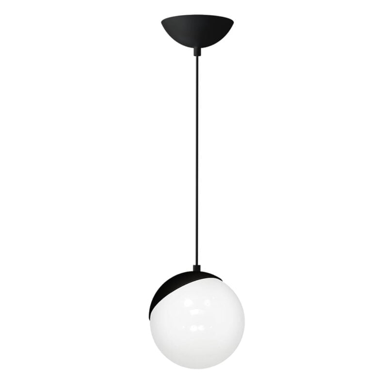 Lampa wisząca SFERA BLACK 1xE27 60W nowoczesne oswietlenie domu - blue-light