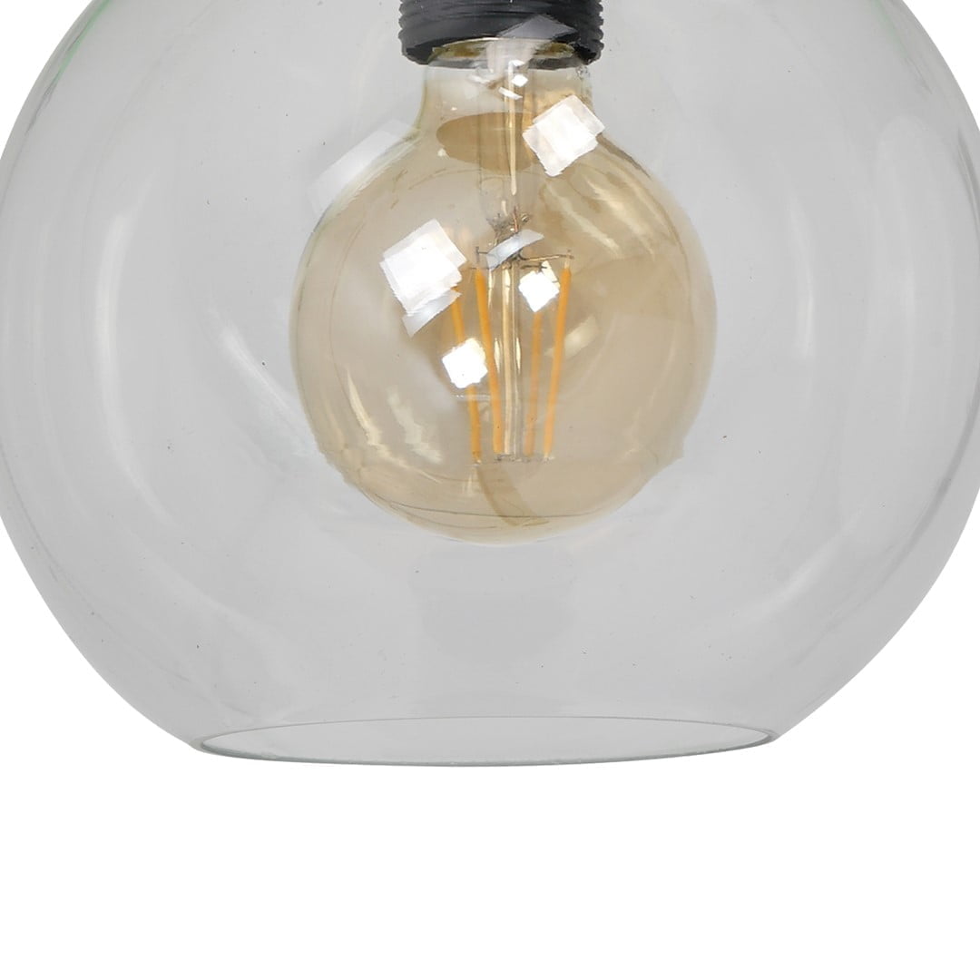 Lampa sufitowa SOFIA CLEAR 1xE27 nowoczesne oswietlenie domu - blue-light