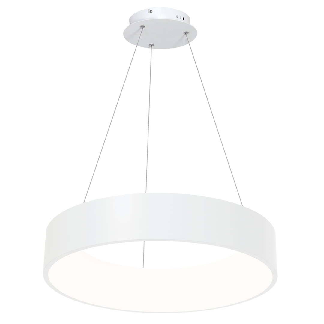 Lampa wisząca OHIO WHITE 24W LED nowoczesne oswietlenie domu - blue-light