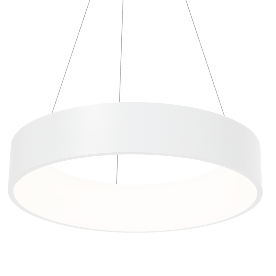 Lampa wisząca OHIO WHITE 24W LED nowoczesne oswietlenie domu - blue-light