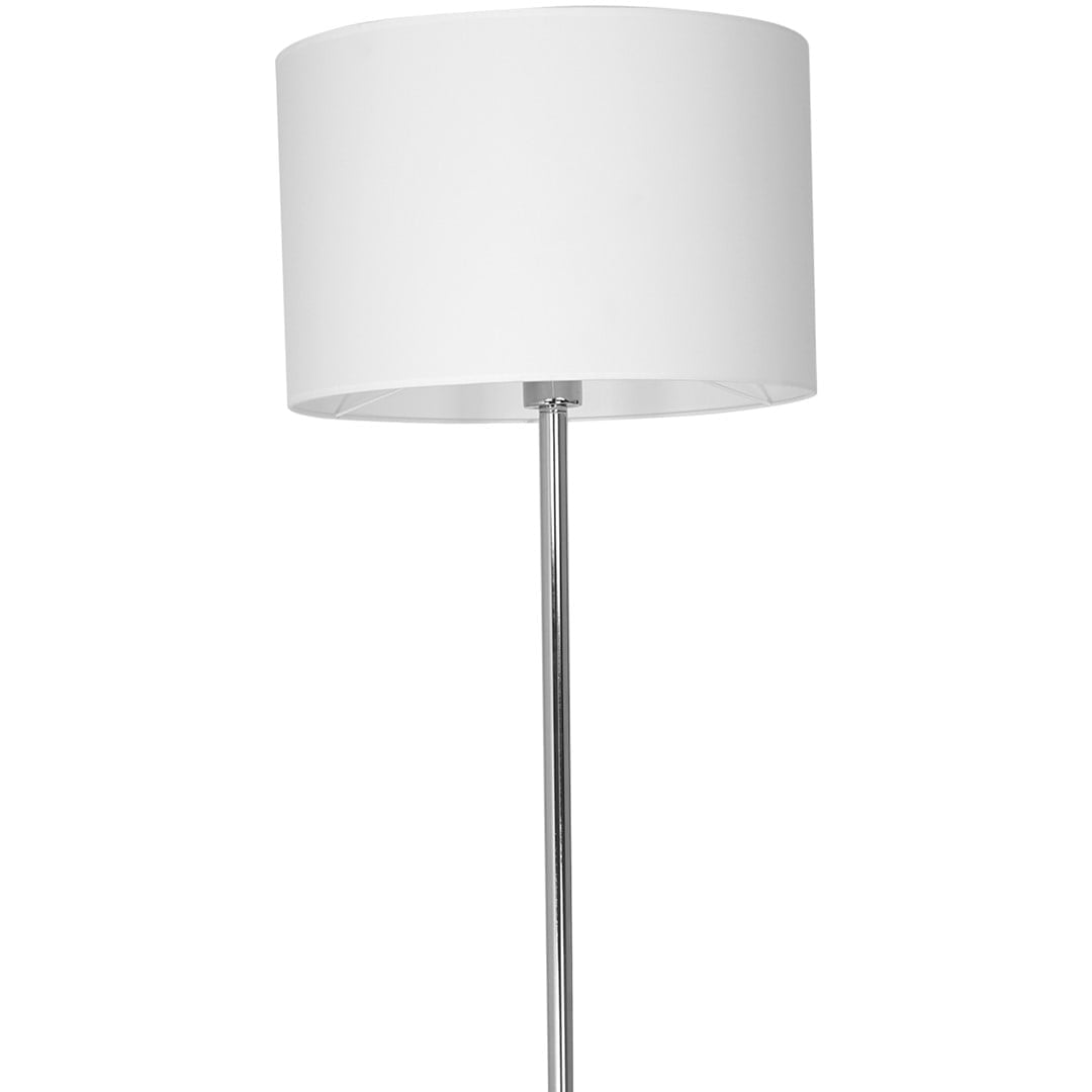 Lampa stojąca CASINO WHITE/CHROME 1xE27 nowoczesne oswietlenie domu - blue-light