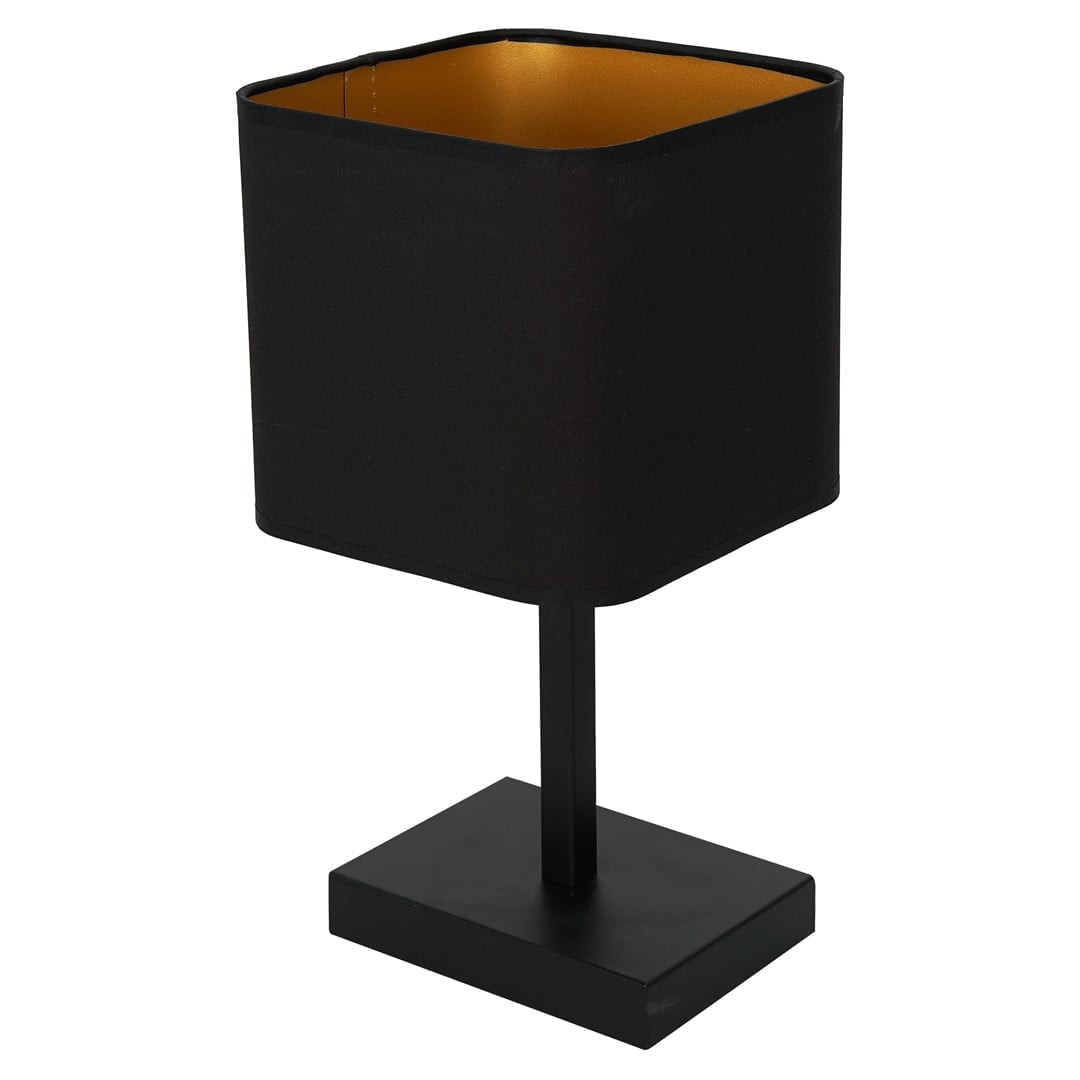 Lampka stołowa NAPOLI BLACK/GOLD 1xE27 nowoczesne oswietlenie domu - blue-light