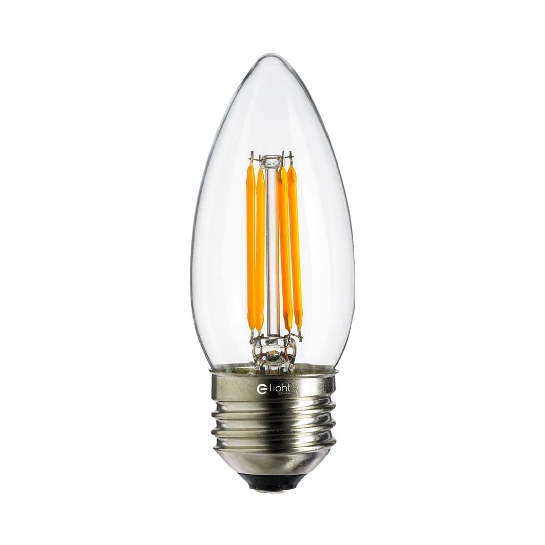 Żarówka Filamentowa LED 4W C37 E27 4000K - obrazek 3