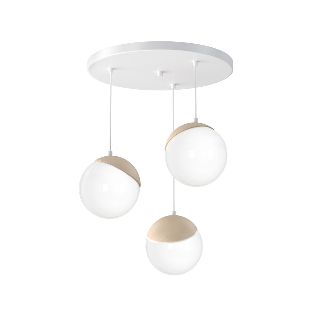 Lampa wisząca SFERA WOOD 3xE14