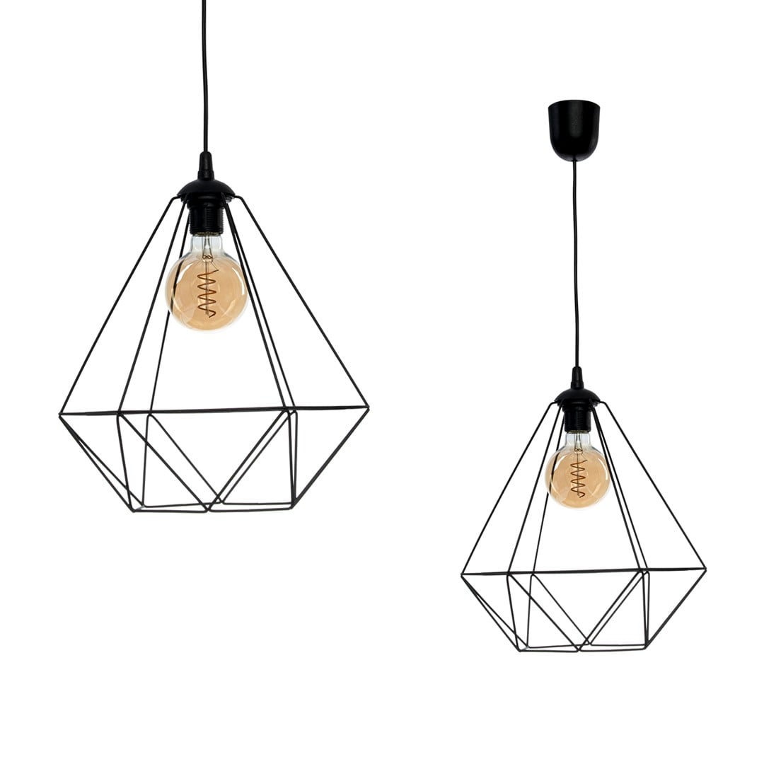 Lampa wisząca BASKET BLACK 1xE27 - obrazek 9