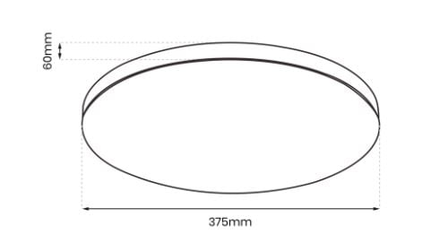 Plafon Slimi 24W 4000K Czarny - obrazek 3